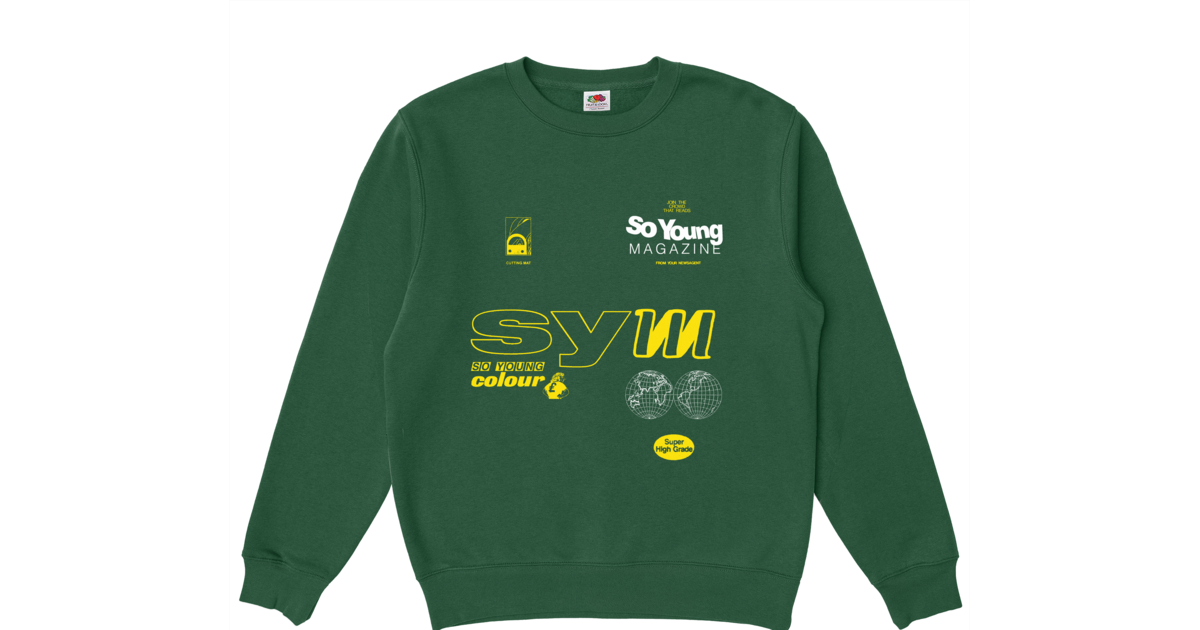 AWW SWEATSHIRT GREEN aww magazine