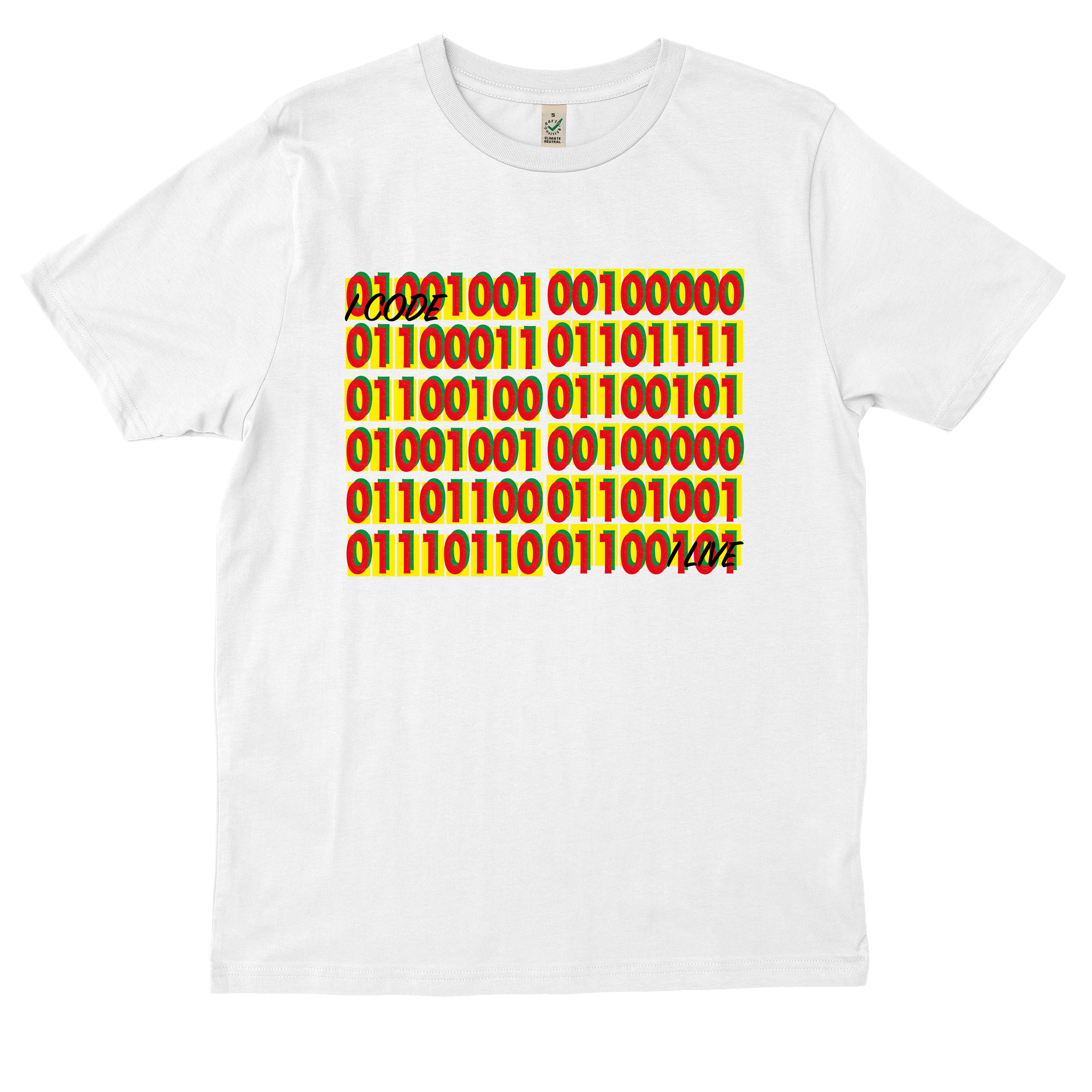 I CODE LIVE' IN BINARY Everpress
