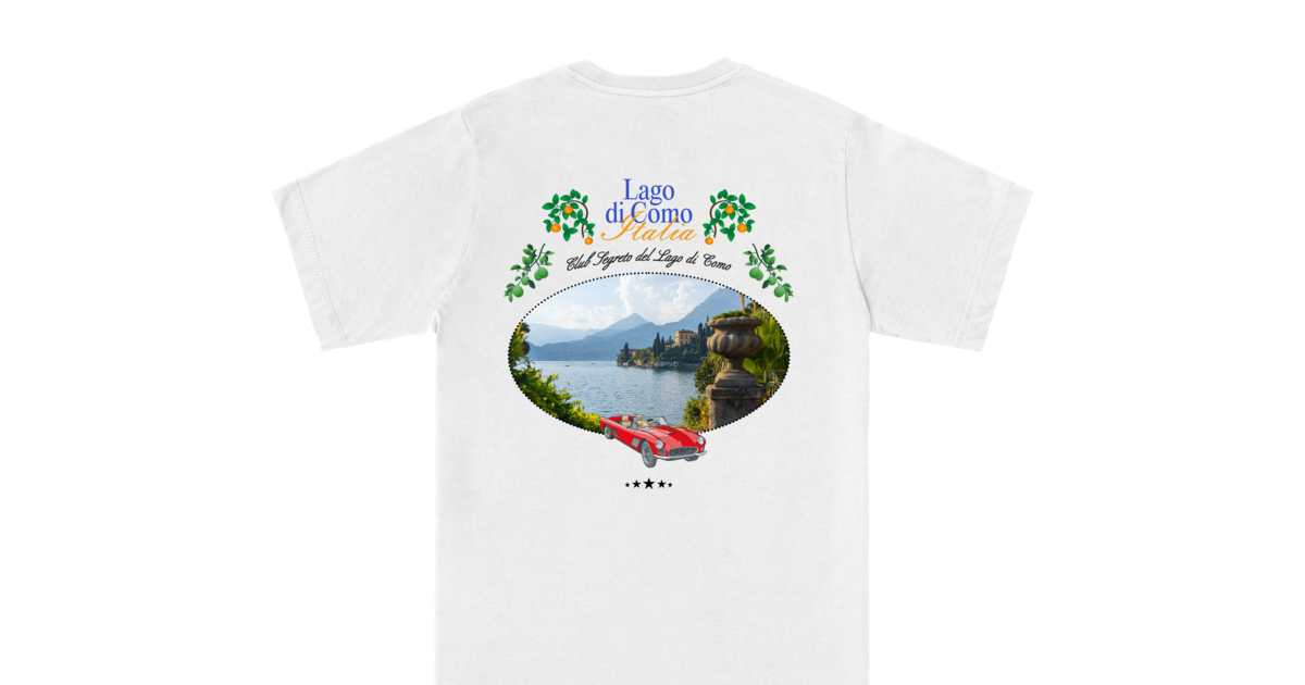 Lago Di Como Print, Chemise du Lac de Côme, TShirt du Lac de Côme, Chemise Italie, TShirt Italie, Souvenir de vacances du Lac de Côme, Cadeau Lombardie du Lac de Côme